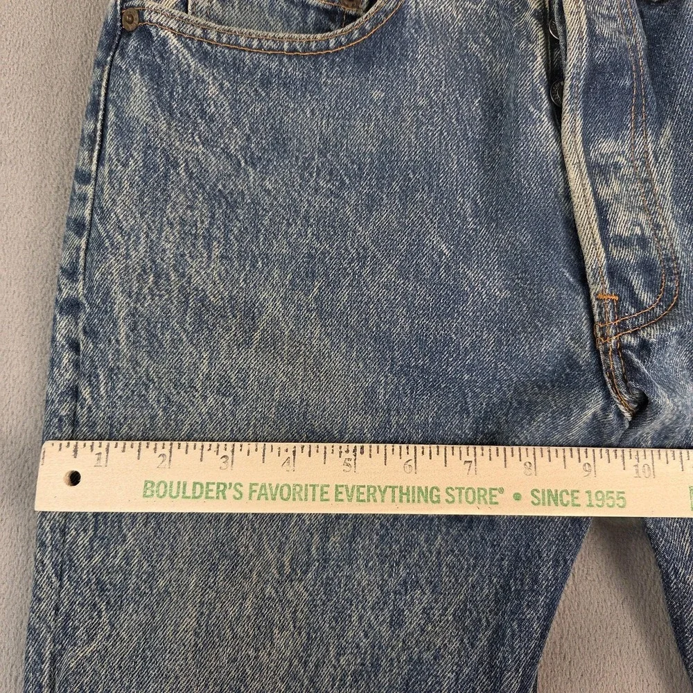 Vintage Levis 501 Jeans Mens Blue Acid‎ Wash Denim Tapered USA 80s Fits 28x26